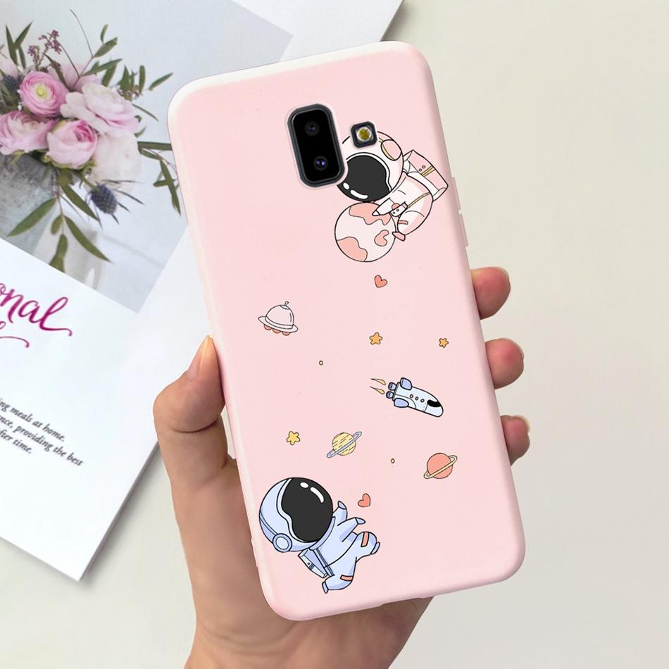 Чехол для Samsung Galaxy J6 Plus 2018 Samsung J6 (2018) J6+ J 6 J6Plus J610F J600G Милый Конфетный Цвет Мягкий Силиконовый Задний Чехол для Телефона
