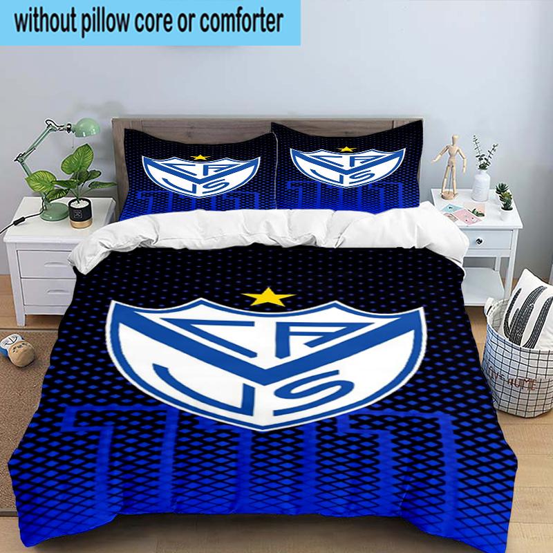 Club Atlético Vélez Sársfield 3PCS Bedding Set 2D Printing (Includes 1 Duvet Cover + 2 Pillowcases Coreless), Bedroom decor,Fan gift