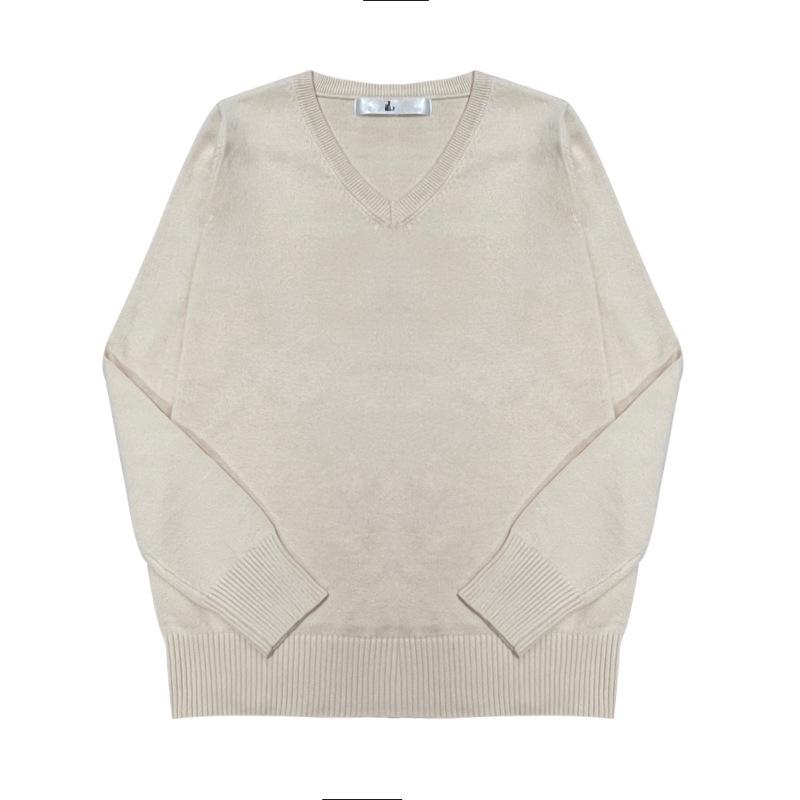 Пуловер с V-образным вырезом, вязаный в стиле японской школьной формы JK, для студентов - Унисекс, с длинным рукавом, в наличии.