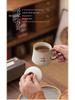 Beige Ru Kiln Teacup: Elegant Water Separation Ceramic Cup - Perfect Gift for Elders and Friends