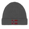 Bonnet Drapeau Norvège En Gris