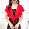Summer Short Plus Size Chiffon Cardigan Top With Slip Skirt Top Small Coat