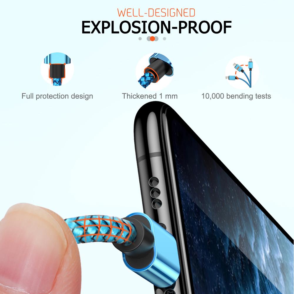 USB-кабель для быстрой зарядки iPhone 14 13 12 11 Pro Max Xs X XR 8 7 6 6s Plus SE 2 Apple iPad Длинный провод для зарядки данных 1 м 2 м 3 м