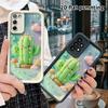 Phone Case: 2D flat design suitable for Samsung Galaxy A34 A35 M05 M06 S20 S22 S21 FE Plus 5G protective case, smiley cactus, perfect Christmas and Ha