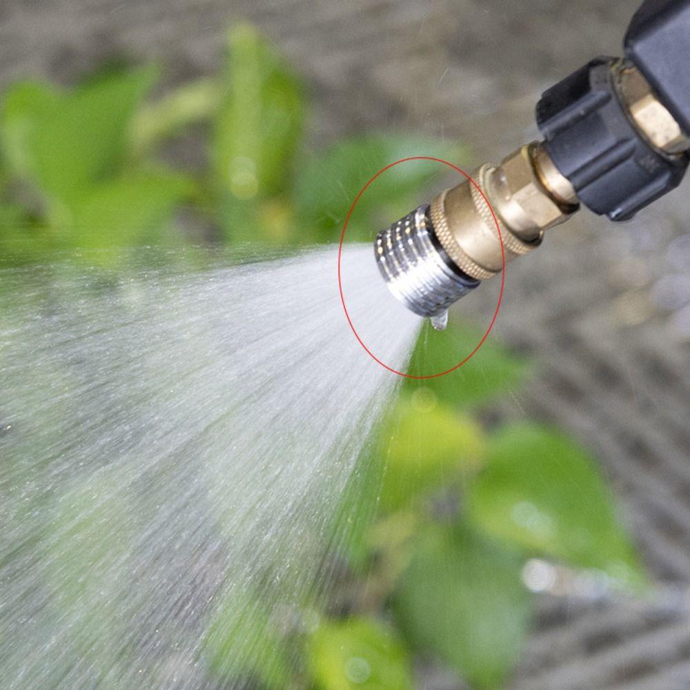 1/4 Quick Connect Shower Blades Stainless Steel Shower Head Car Washing