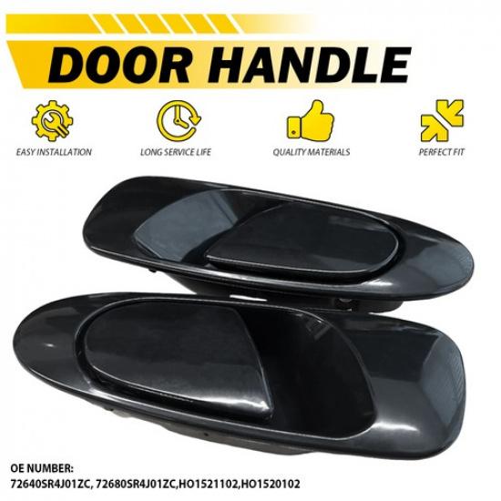 Exterior Door Handle For 92-95 Honda Civic 93-97 Civic del Sol Set of 2 Rear