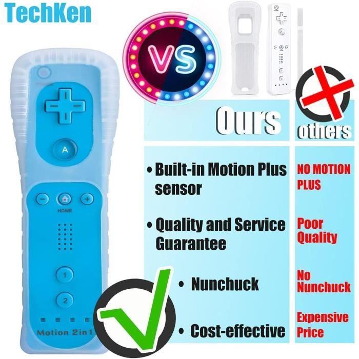 Игровой контроллер - TechKen - 2 шт. Контроллер Wii - Bluetooth - Вибрация - Нунчак в комплекте