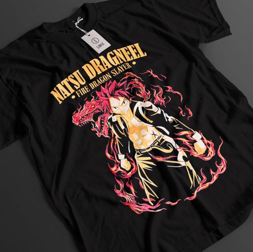 Fairy Tail Shirt Natsu Dragneel Tshirt Lucy T-Shirt Erza Top Happy Anime Tee Unisex T-Shirt