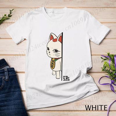 Dandadan Cat Anime Милая забавная футболка Unisexga, топы Turbo Granny Unisex Tee Kawaii Graphic Shirt Юмористический топ, подарок для поклонников аниме