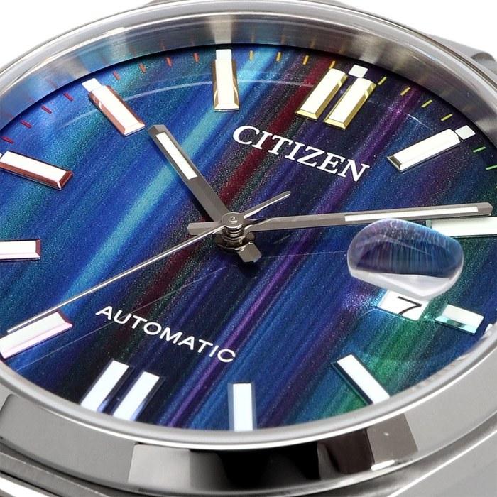 [Citizen] TSUYOSA Automatic Men's Watch NJ0151-53W Sapphire Glass Multicolor Rainbow Index Silver