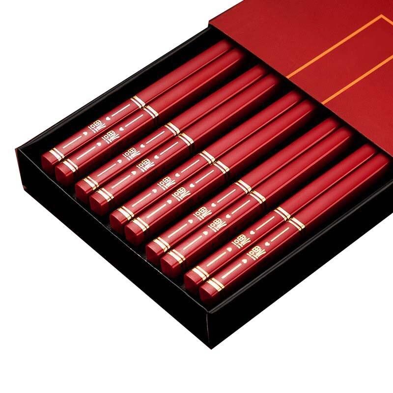 5 пар китайских японских палочек для еды, палочек для суши, корейских палочек для еды, многоразовых палочек из сплава, кухонной посуды, аксессуаров для инструментов