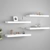 VidaXL Floating Wall Shelves 4 Pcs White 60x23.5x3.8 Cm MDF