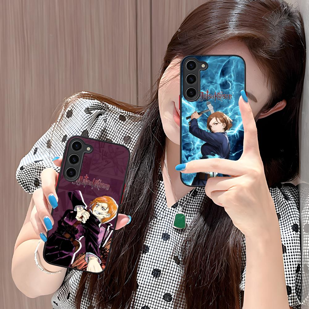 Чехол для мобильного телефона из силикона Jujutsu Kaisen Нобара для Samsung Galaxy S26 S25 S24 S23 S22 S21 Plus FE Ultra Цветная обложка