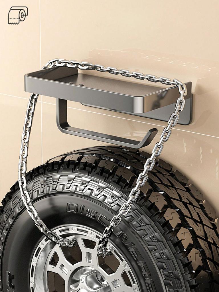 1шт клейкая углеродистая сталь + ABS держатель для туалетной бумаги с полкой, настенный диспенсер для туалетной бумаги, не требуется сверление