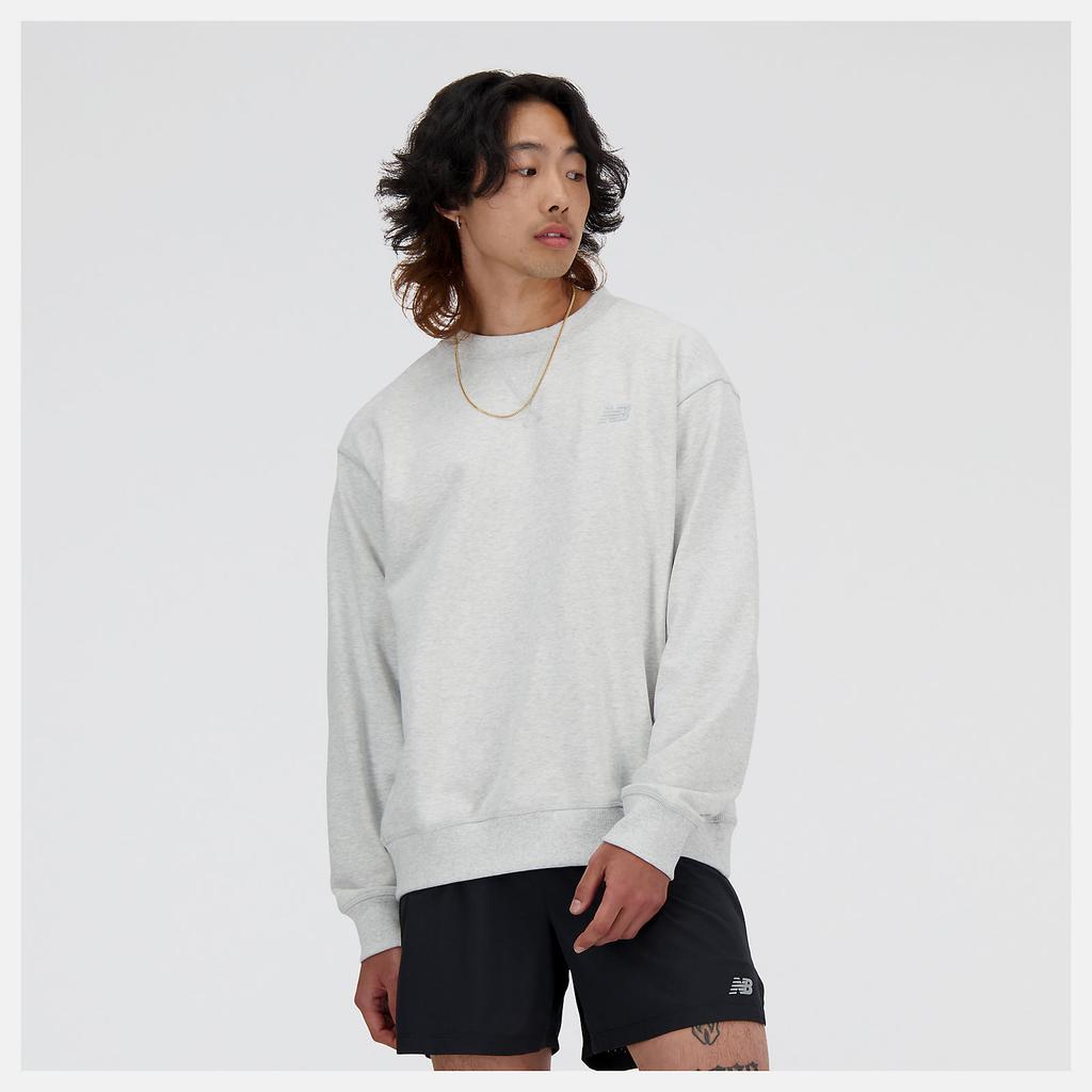 New Balance Свитшот Athletics из французского терри с круглым вырезом MT41506-AHH