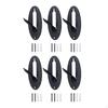 6Pcs Mount Skull Hanger Display Mounting Bracket Easy Install, Classic, Hook