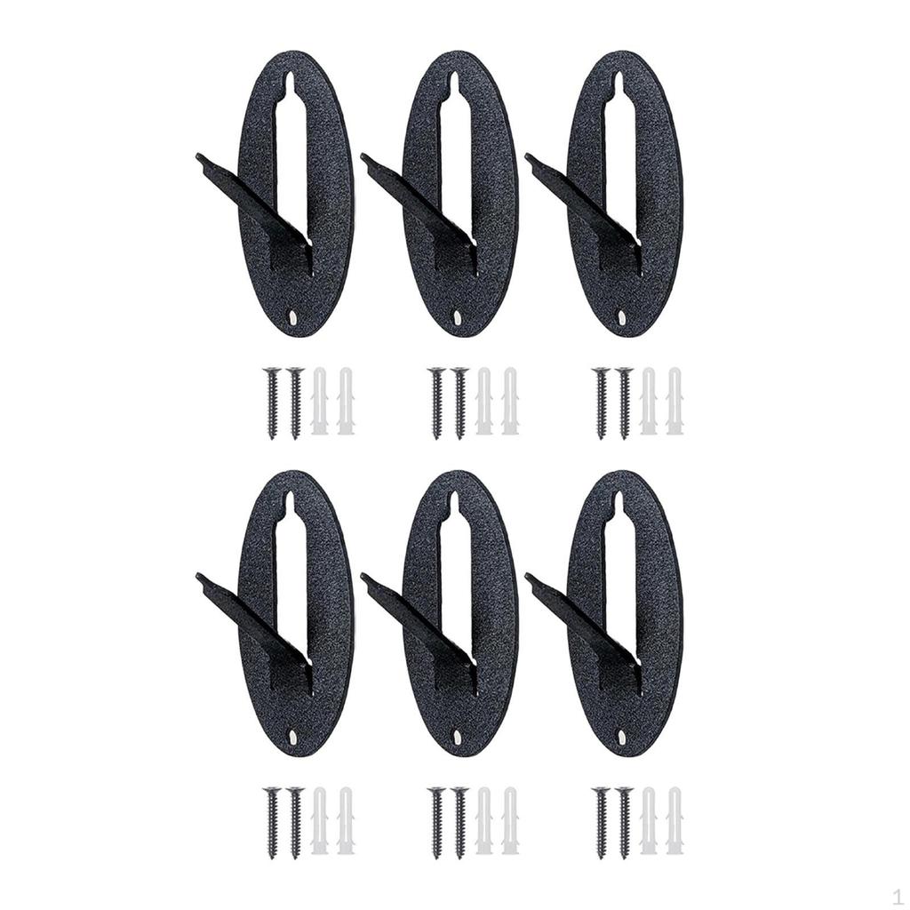 6Pcs Mount Skull Hanger Display Mounting Bracket Easy Install, Classic, Hook