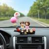 Душевный Автоаксессуар на Тему Пары Легкая Установка Смола Декор Салона Автомобиля Смоляное Украшение Автомобиля на Тему Пары
