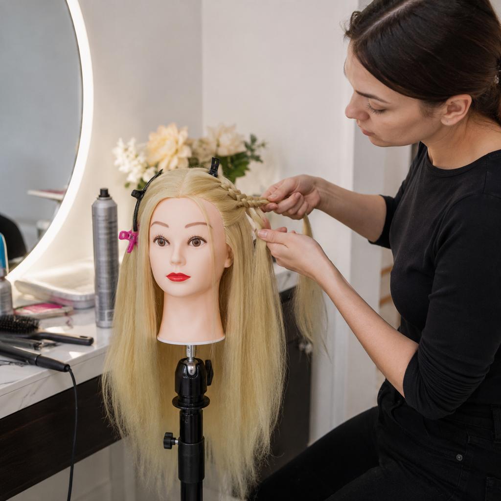 Iza Thermal Hairdressing Training Head 90 + Stand