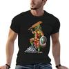 Camiseta Aztec Skull Warrior Camiseta Masculina De Algodo Liso Pacote De Camisetas Essenciais Camiseta