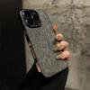 Luxury Plating Leopard Texture Leather Case For 17 16 15 14 Plus 13 12 11 Pro Max Lens Protection Shockproof Cover Capa