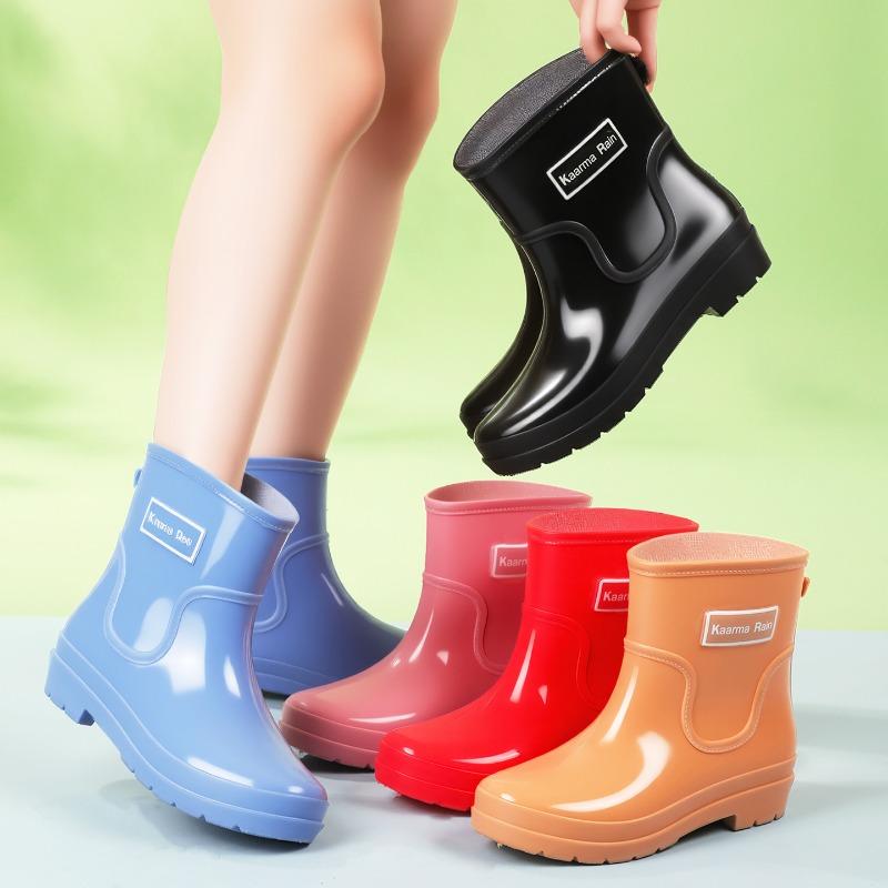 Fashion short outdoor women's shoes women's short rain shoes versatile sweet water shoes non-slip women's foot water boots