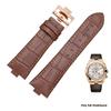 25*8Настоящая кожаная ремешок для часов Для Vacheron Constantin Серия OVERSEAS 4500V 5500V P47040 Пряжка из нержавеющей стали Мужской ремешок для часов