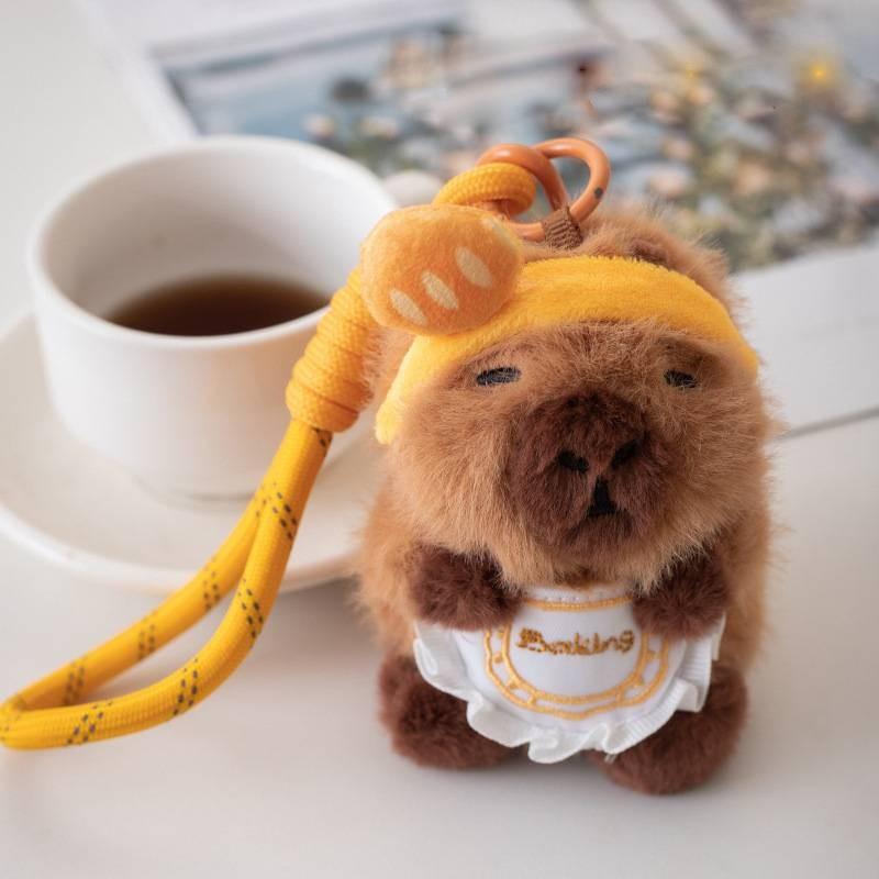 Capybara Plush Toy Keychain Creative Adorable Pendant Collectors Gifts Dolls