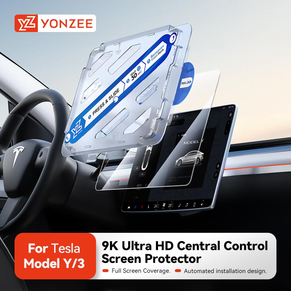 Закаленное стекло YZ Защитная пленка для экрана для Tesla Model 3 Y 2021-2025 Аксессуар для центрального управления Матовая Антибликовая HD-пленка Защита