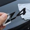 NEW 3D ABS Car Rear Trunk Emblem Badge Sticker For BMW X1 X2 X3 X5 X6 GT Z4 Glossy Black Chrome Logo Decal Styling Accessories ue2