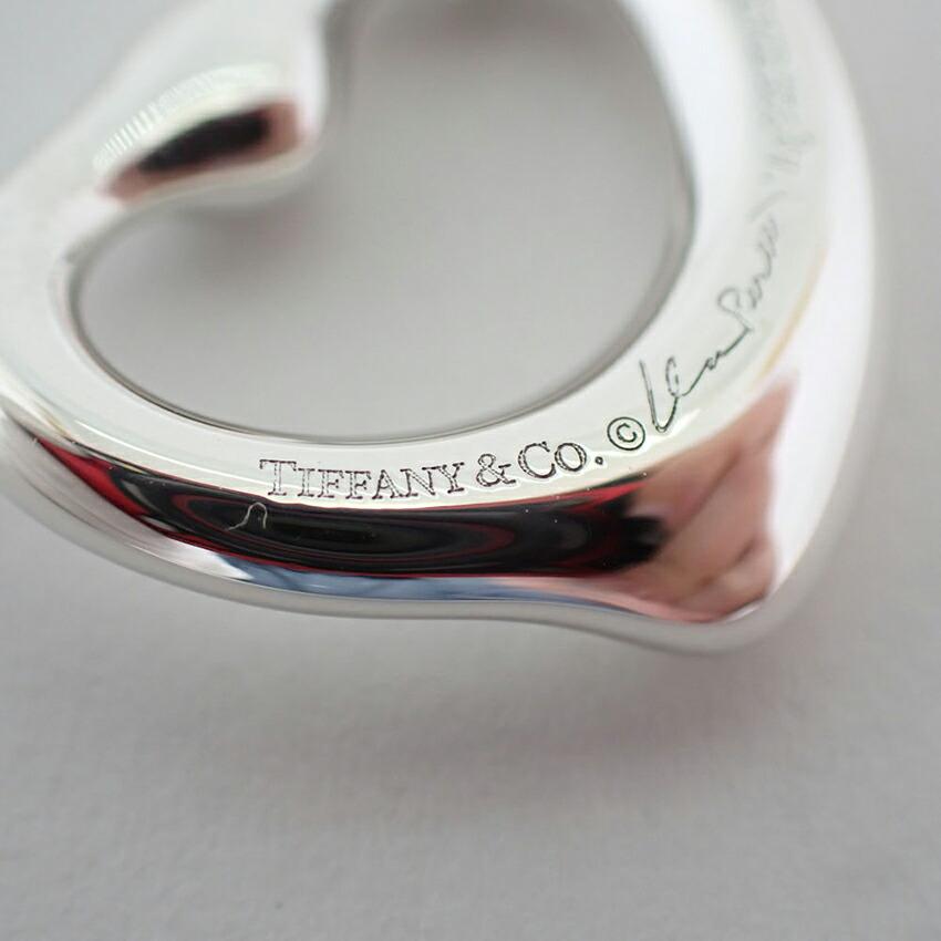 [Б/у] TIFFANY/Tiffany 925 Pink Sapphire Open Heart Подвеска/ожерелье [g340-46]