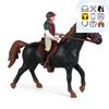 Simulation Animals Horse racing Models Action Toy Figures Solid Collection Model