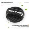 ZQE1  Carbon Fiber Car Fuel Tank Cap Oil Cover Decoration Accessories For Mercedes Benz AMG A B C E S G Class W201 W210 W108 W205 W203