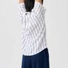 Nike Футболка New York Yankees Striped Logo на пуговицах, повседневная, удобная, спортивная, с коротким рукавом, для детей, белая 3Z3B3ZWAB-NYY
