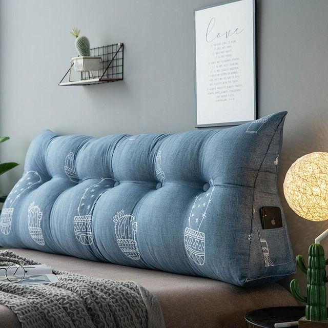 Современная прикроватная большая треугольная подушка, милая подушка для поддержки талии, подушка для спинки, мягкая диванная подушка, напольная подушка