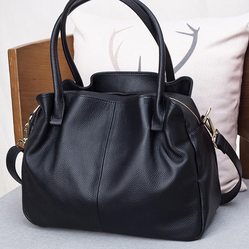 Top Layer Soft Cowhide Handbag for Jurgent Leather Large Capacity Mother Bag New Style for Women Slanted Strap Versatile Single Shoulder