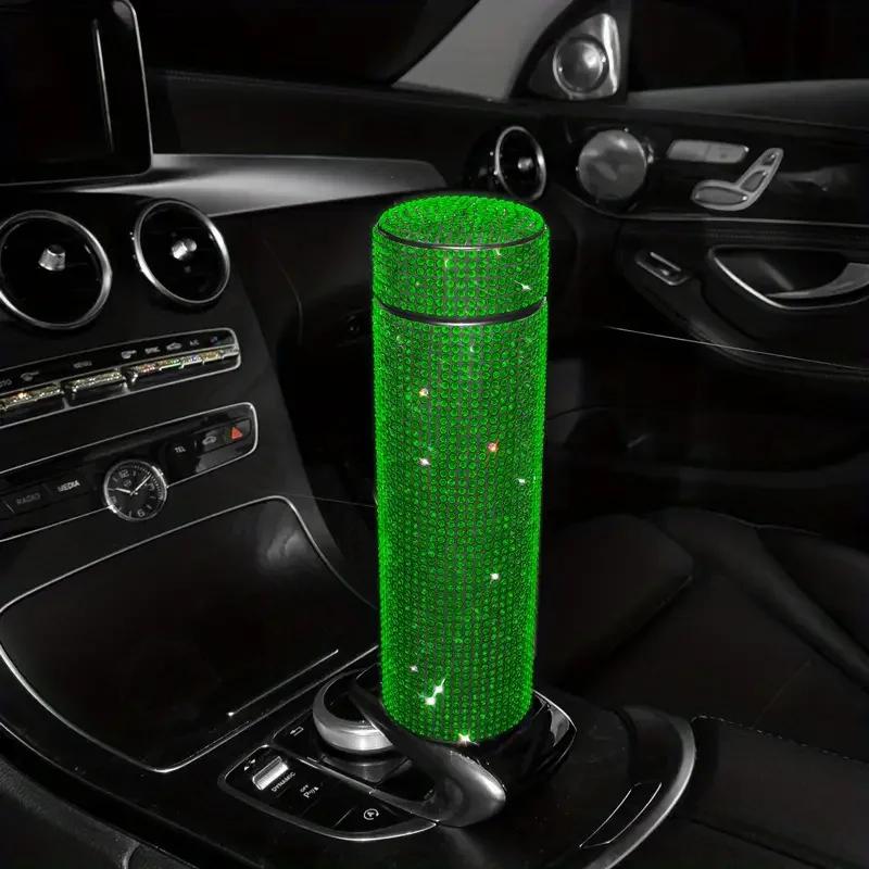 500 мл автомобильная термобутылка для воды 304 нержавеющая сталь алмазный держатель для сохранения тепла для воды блестящие автомобильные аксессуары для женщин