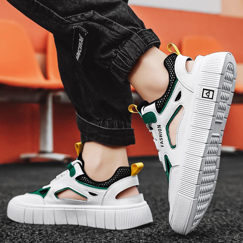 Новые мужские спортивные сандалии, летние дышащие сетчатые сандалии, мужские повседневные легкие сандалии для скейтбординга, пляжные сандалии, модная мужская обувь