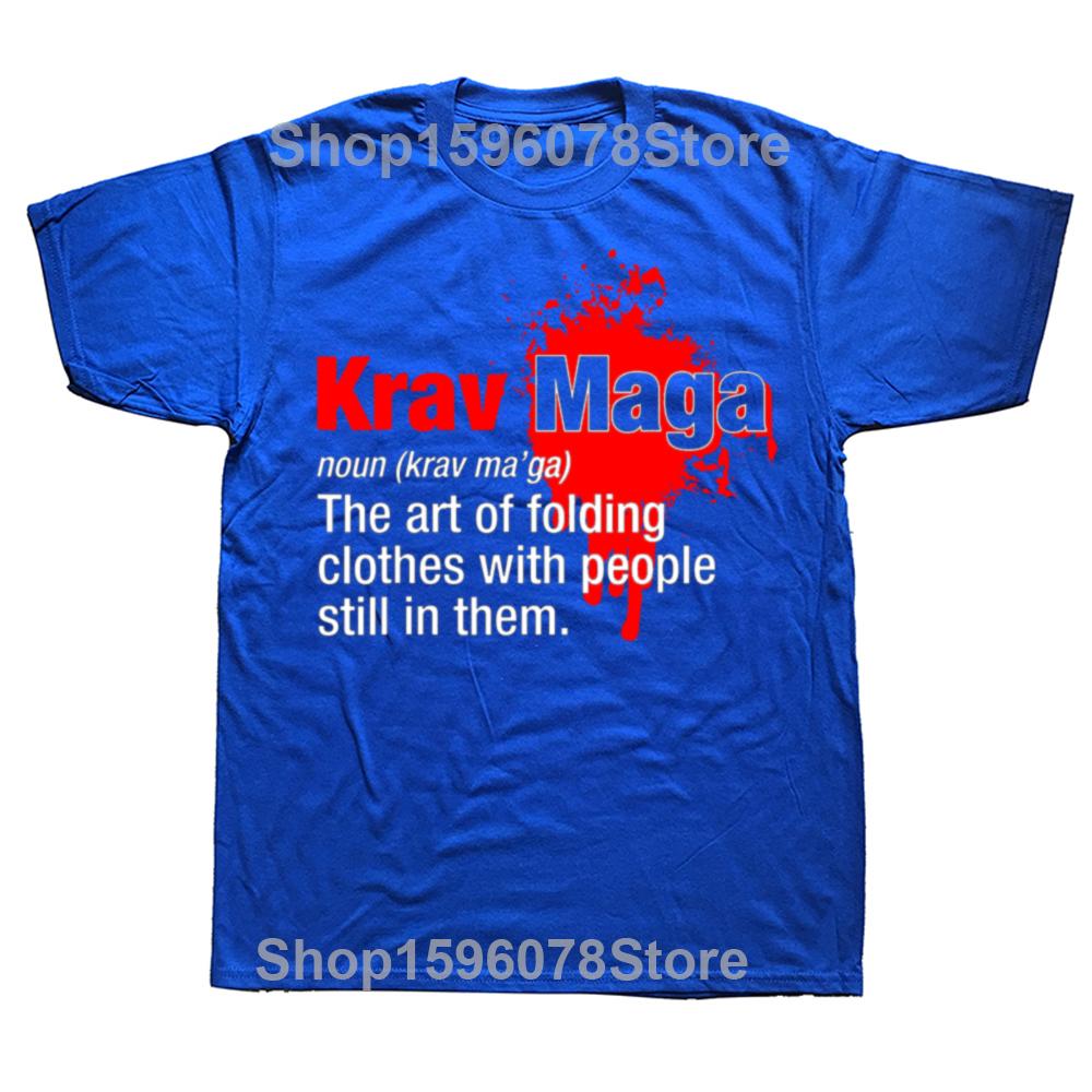 Забавная футболка с графическим принтом Krav Maga Definition Noun Мужская Женская Модная Повседневная Футболка 100% Хлопок Свободная Футболка Оверсайз Уличная Одежда
