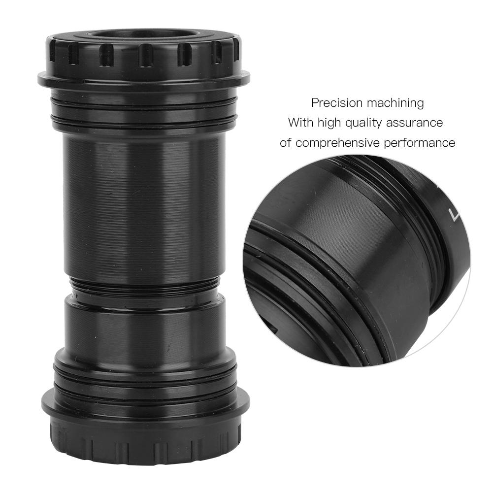 BB30 Alloy Bike Integrated Thrd Screw In Locking Bring Bottom Bracket Crankset   Accessory(Black )