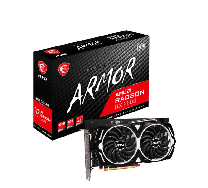 MSI Radeon ARMOR RX 6600 8 ГБ GDDR6 V1