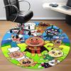 1PC Anpanman Office Round Area Rug Suitable For Office, Under Office Chairs Bedroom Living Room Home Decor, Available in Various Sizes