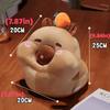 Face Down Capybara Table Rest Pillow Circular Capybara Plush Pillow Capybara Nap Pillow  School