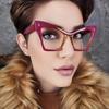New Fashion Women Glasses Anti Blue Light Decoration Eyeglass Fashion Luxury Brand Design Retro Large Frame Computer Eyewear