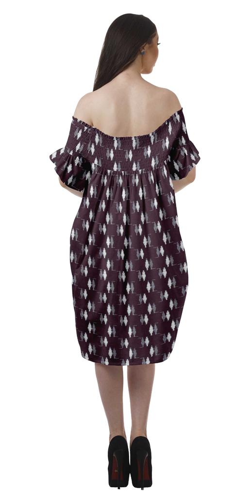 Moomaya Printed Poly Crepe Tunic Plus Size Womens Dresses Sleeveless Ladies