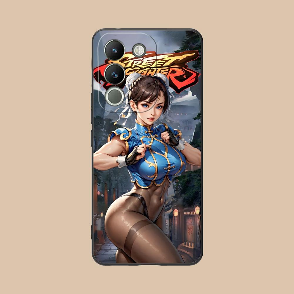 Чехол для телефона Street Fighter Chunli для VIVO V60 V50 V40 V30 V29 V27 V25 V23 Pro Lite 5G Красочная печать Красивый смартфон