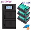 Cityork EN-EL15 ENEL15 El15 Battery for Nikon D7000 D7100 D7200 D850 D750 D7500 D810 D500 D800 D610 D600 +LCD Charger