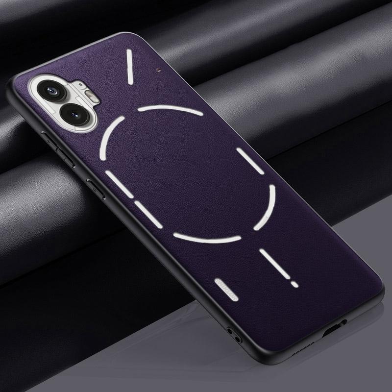 Роскошный чехол из искусственной кожи для Nothing Phone 1 One, задняя крышка, матовый силиконовый чехол для телефона с полной защитой для Nothing Phone1 5G Coque