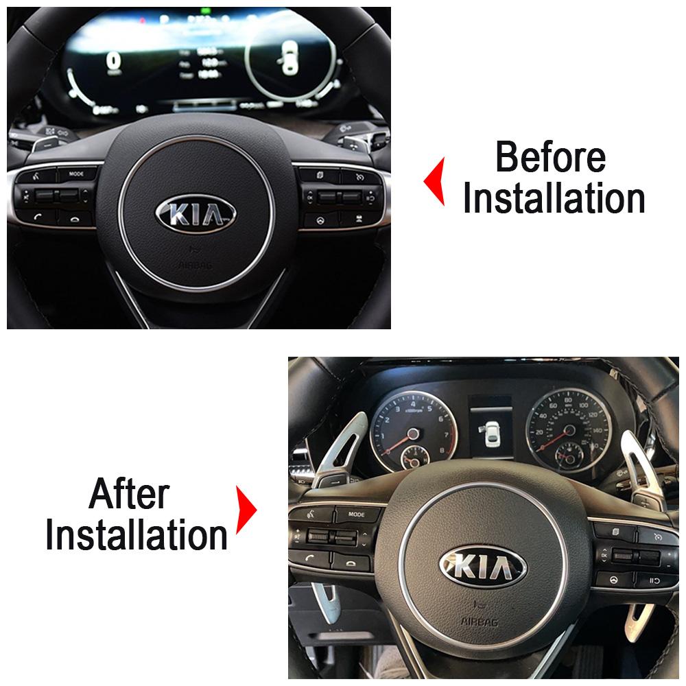 Shifter Paddles For KIA K5 DL3 2020 GT 2021 2022 3rd Generation Turbo Car Steering Wheel Extension Gear DSG Stickers Car Styling MP2