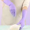 50Pcs Elastic Disposable Nitrile Gloves Waterproof Cleaning Gloves Dishwashing Gloves  Washing